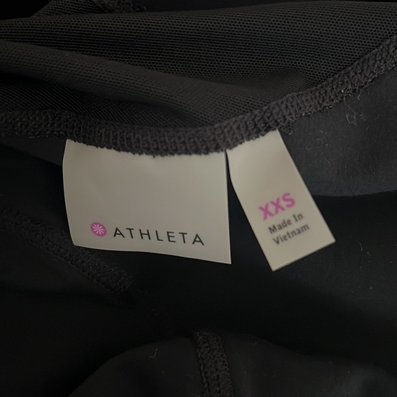 Athleta Bliss Out Asymmetric Zip Cowl Neck Gray Mesh Back Jacket Size XXS - Picture 12 of 12